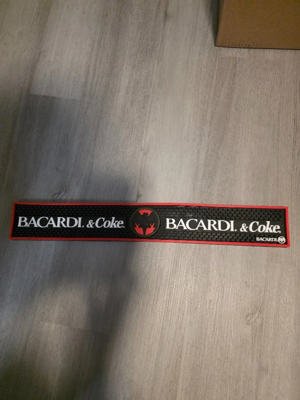 Bacardi Rum and Coke Rubber Bar Rail Runner Barware NWOT